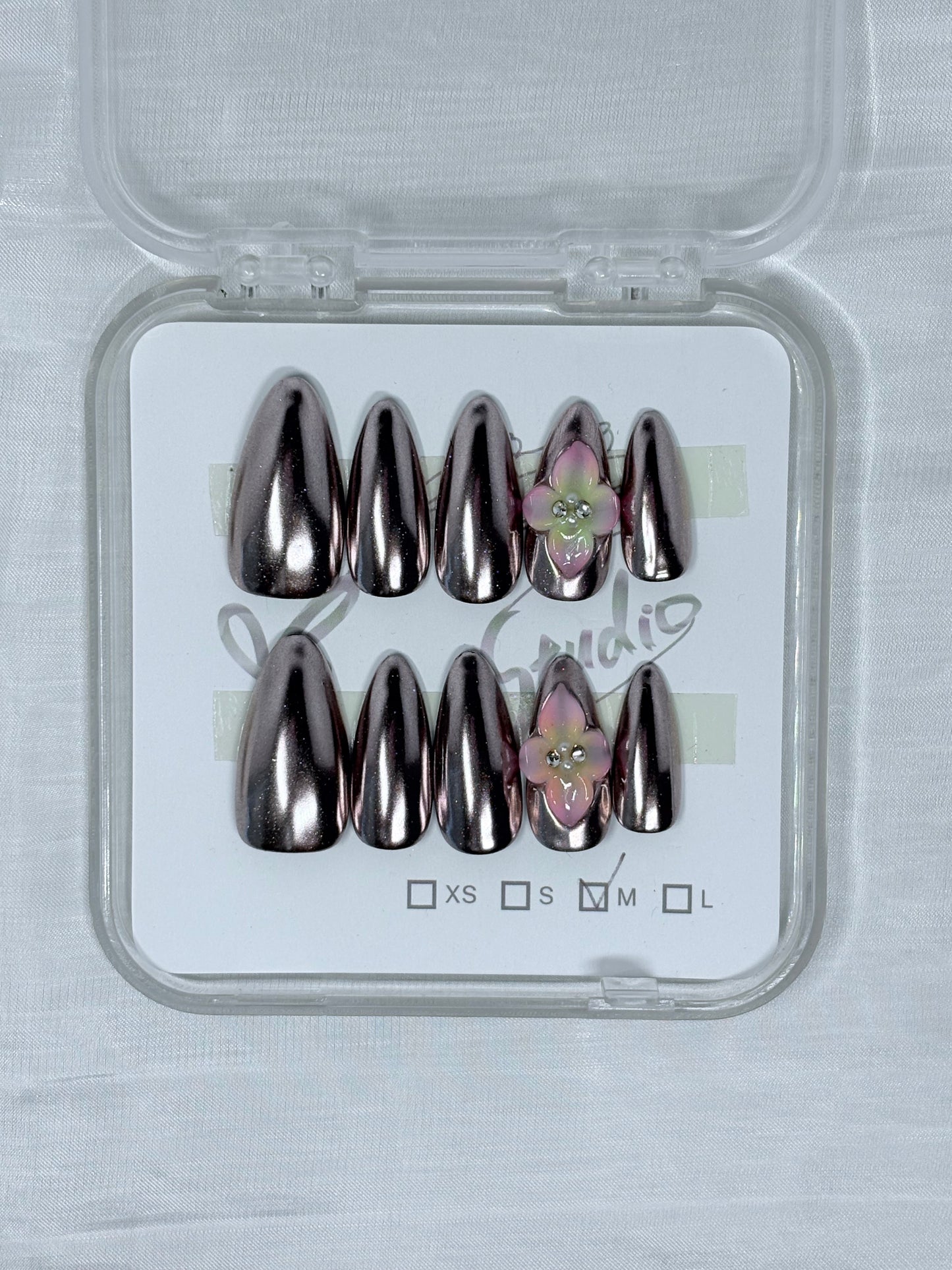 Pearly Pink 3D Flower
