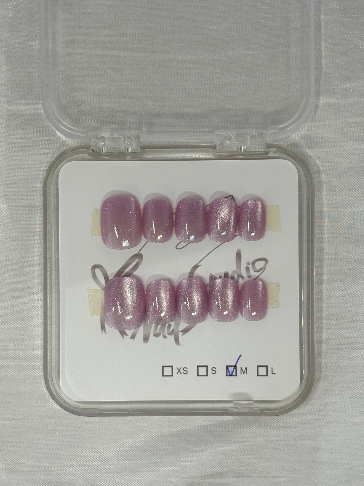 Purple Plain Cat Eye - Short
