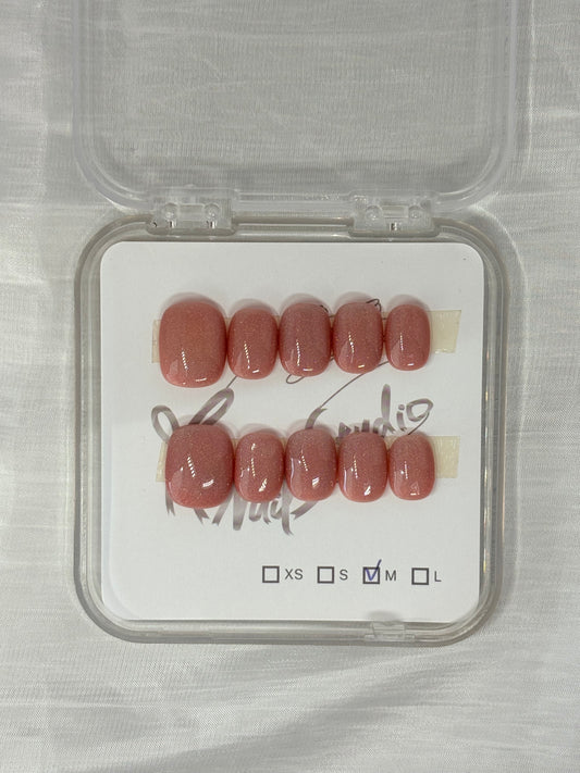 Pink Plain Cat Eye - Short