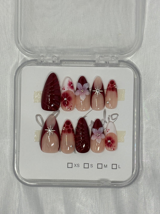 Red Flowers - Almond