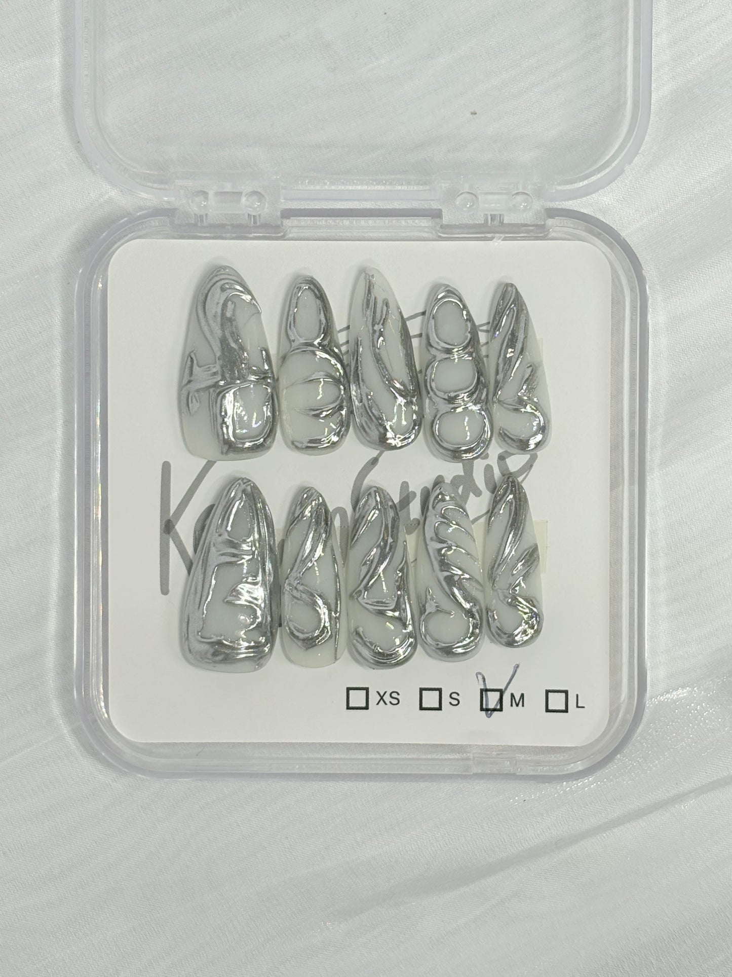 Abstract Silver - Size M