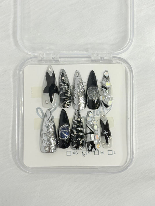 Metallic Silver Fire - Size M