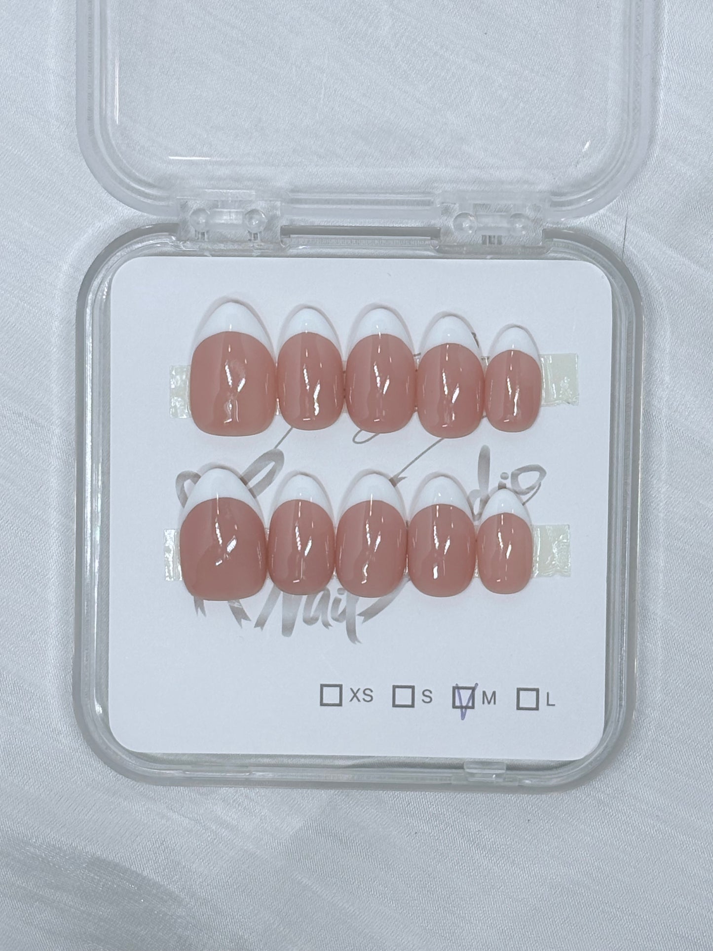 White French Almond Shape
