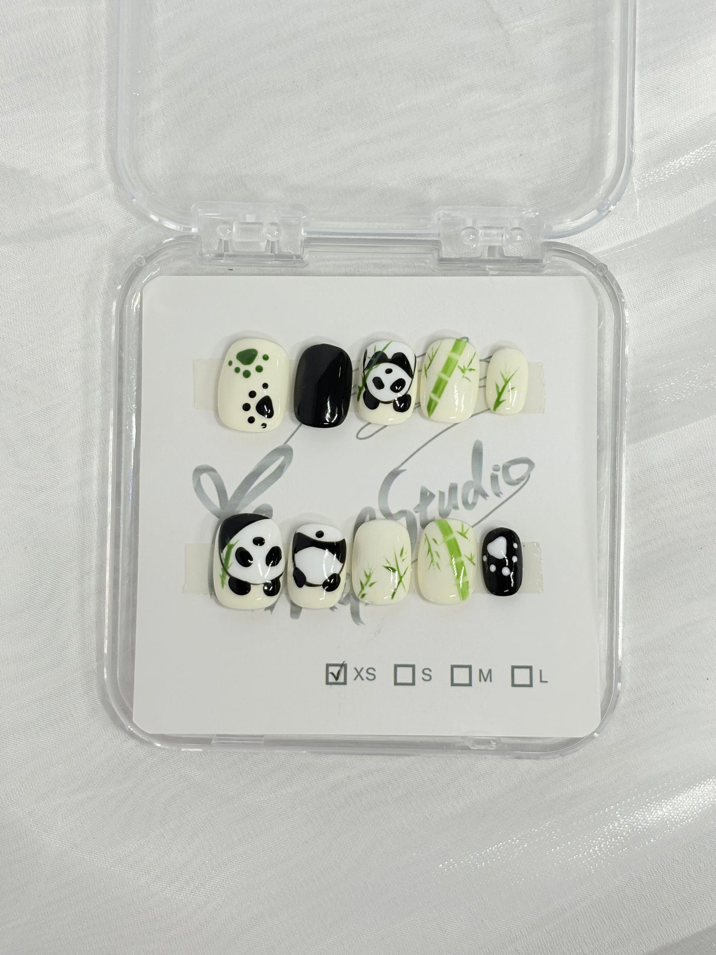Hand Painted Pandas - Size XS
