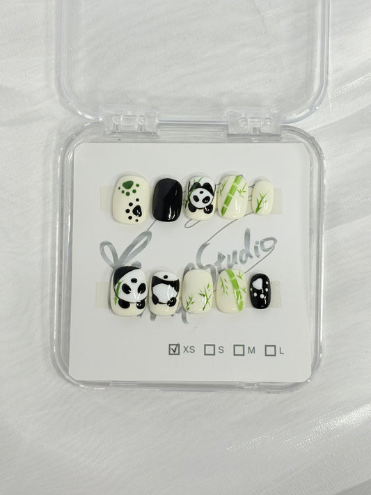 Hand Painted Pandas - Size XS