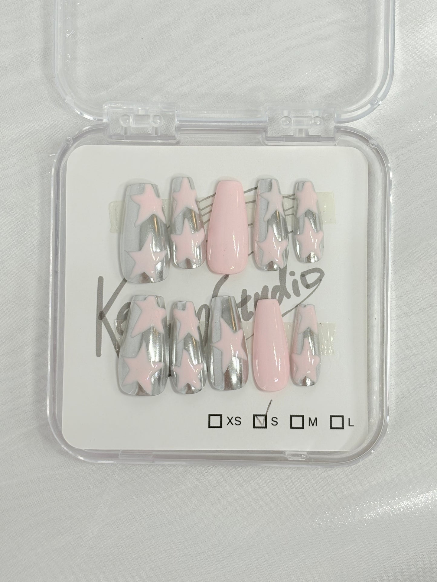 Pink and Silver Star - Size S